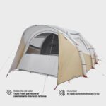 Tienda de campaña familiar 5 personas hinchable Quechua Airseconds 5.2 F&B - Imagen 4