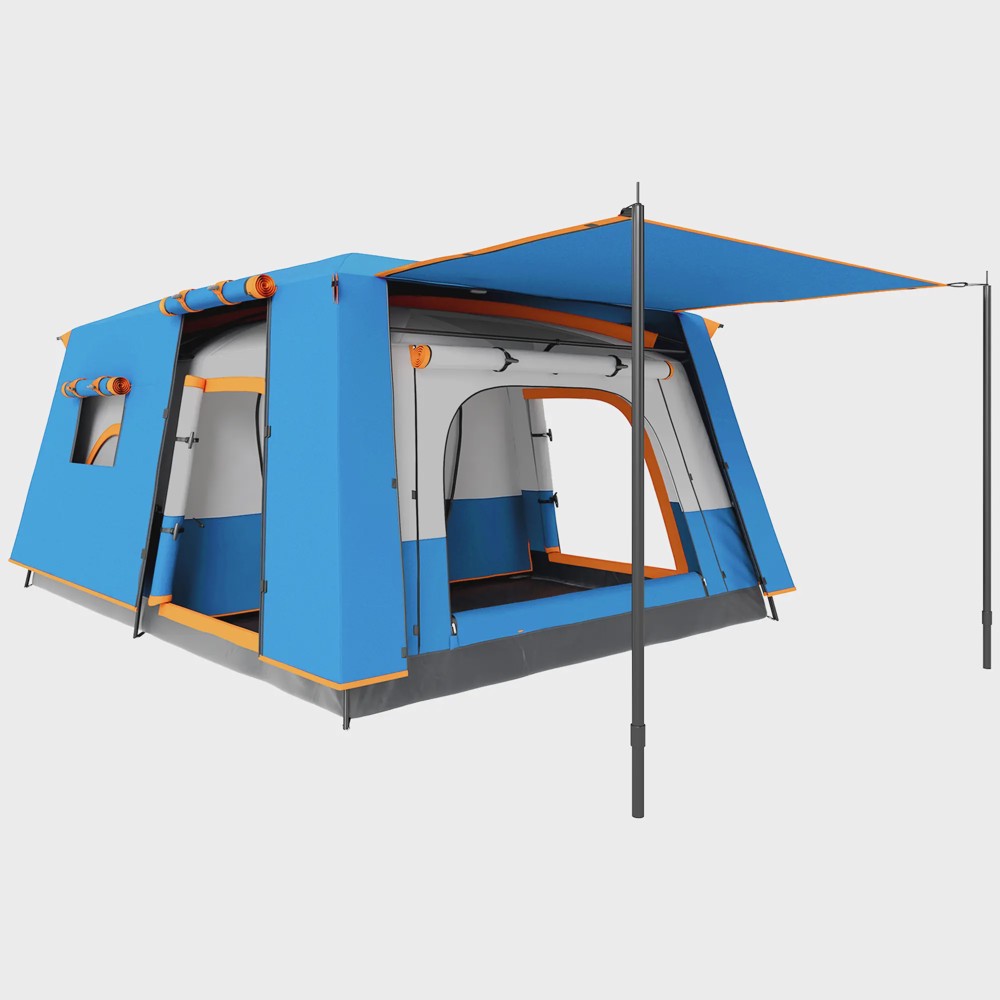SKU-2315_img01 Tienda de Campaña Outsunny 430x305x195 cm Azul Claro - Imagen 1